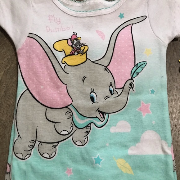 NWT Disney Dumbo 2 Piece Pajamas - Picture 2 of 4